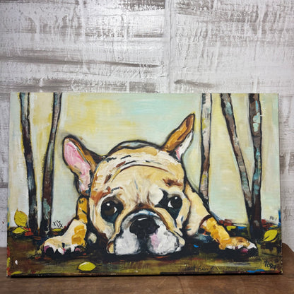 French Bulldog "Smushy" Canvas Art