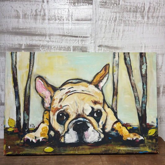 French Bulldog “Smushy” Canvas Art