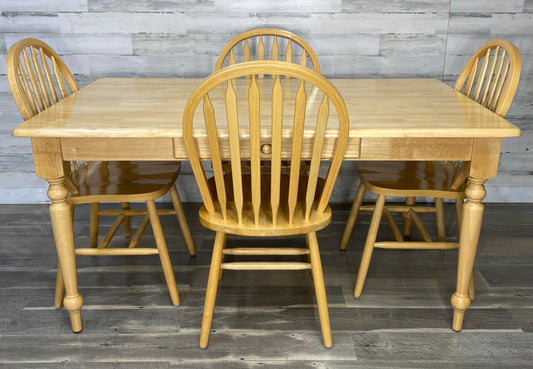 Light Wood Dining Set