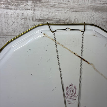 Vintage Daher Decorated Enameled Tray / Plate