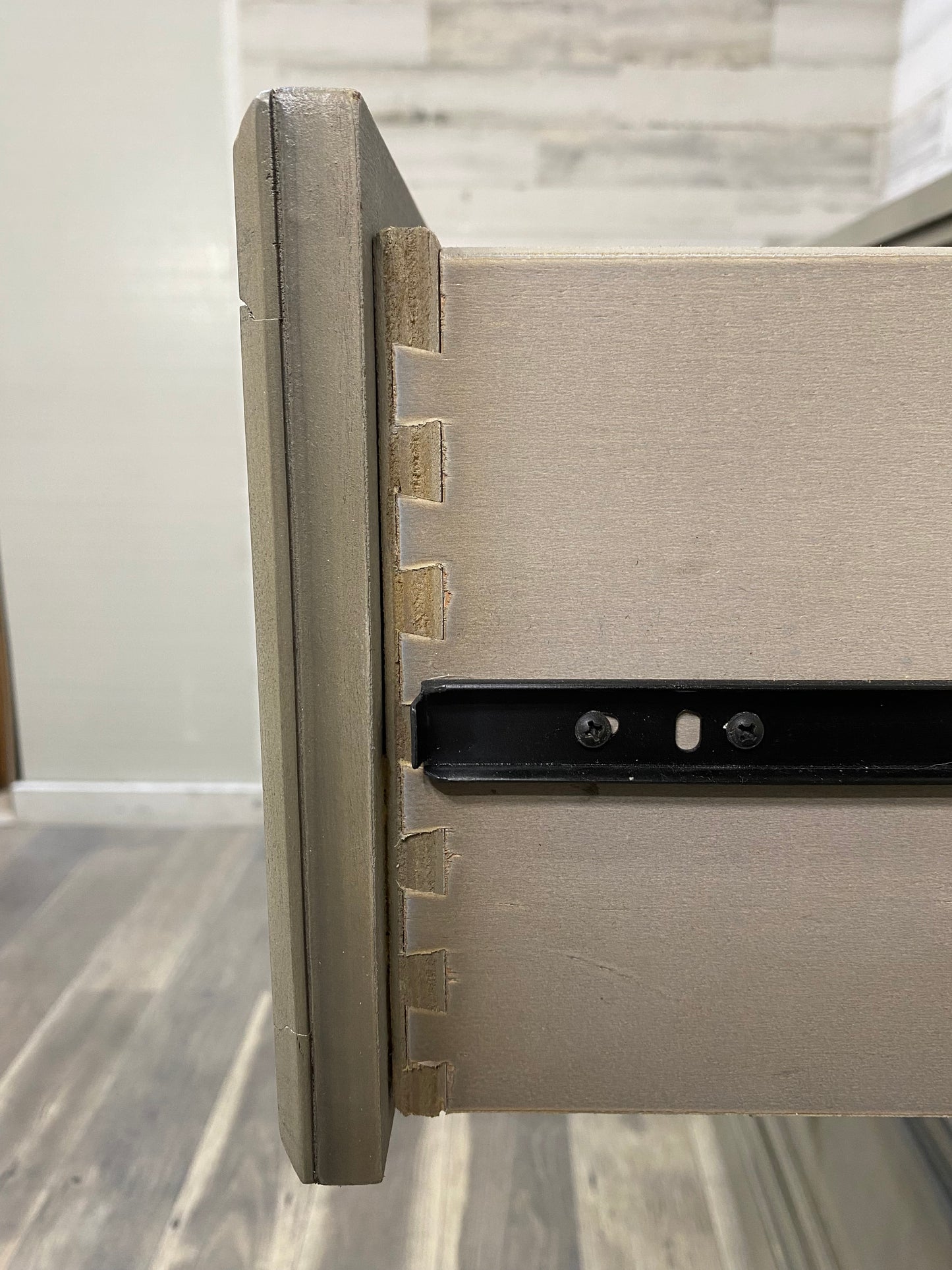 Rustic Gray Dresser & Nightstand Set