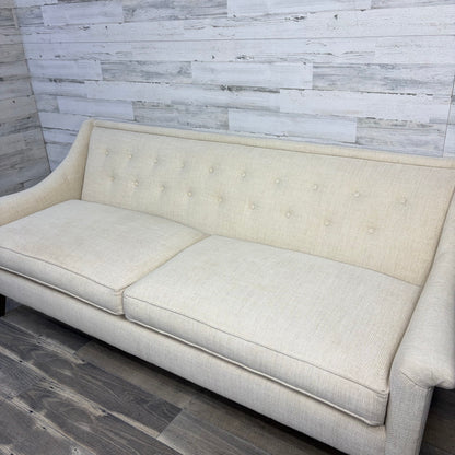 Modern Cream Tufted Sofa Couch
