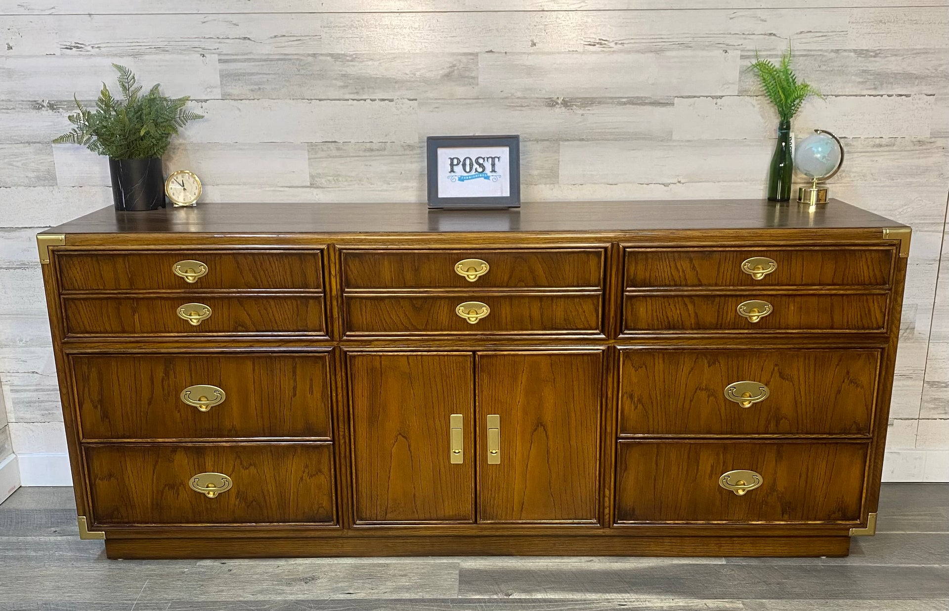 retro dresser for sale Vintage 6-drawer Dresser with Inline Wooden Pulls - Midcentury Dressers &  Chests For Sale