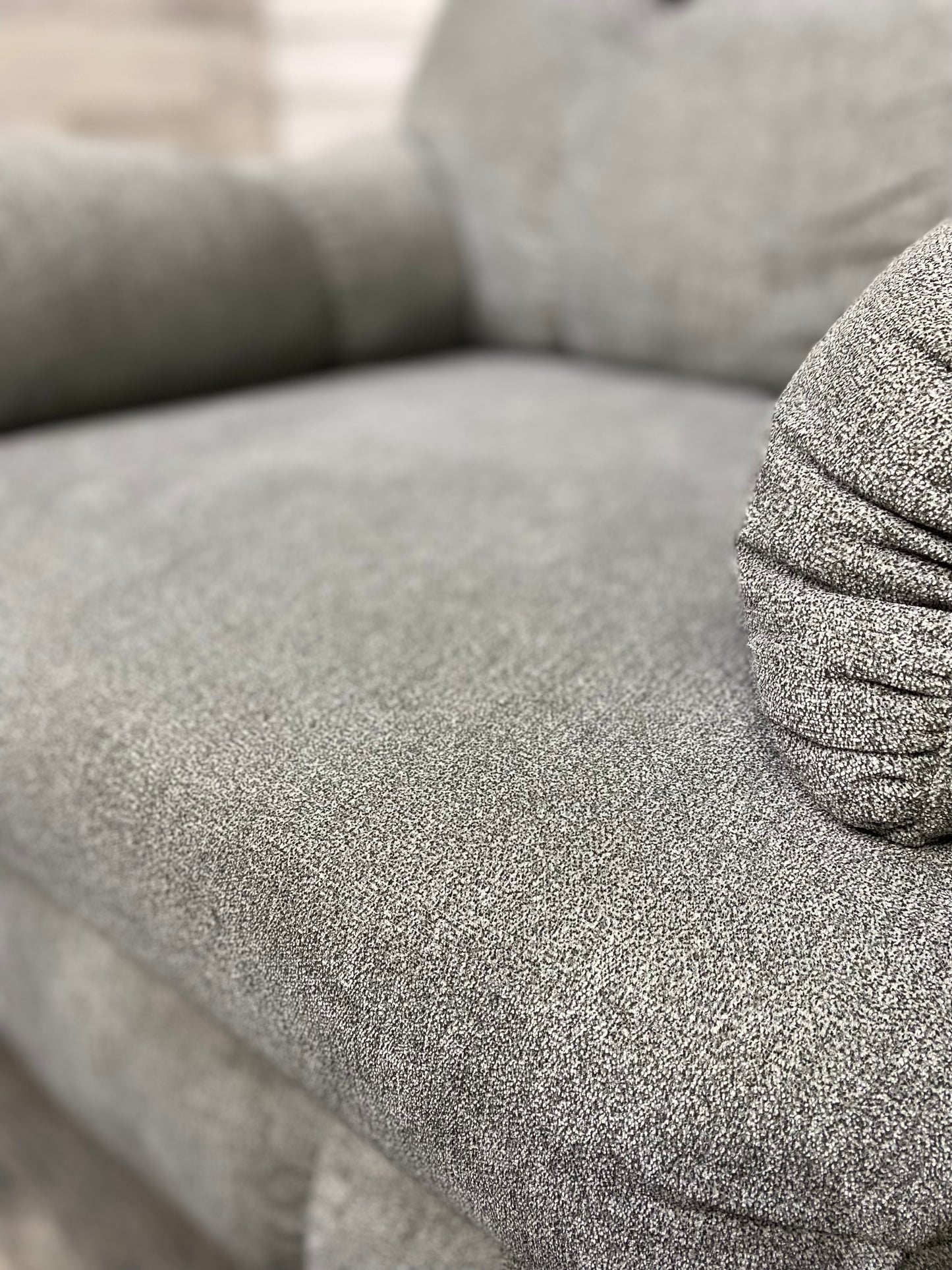 Gray Rocker Recliner Chair