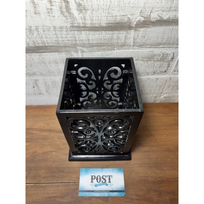 Cast Iron Black Enameled Utensil Holder