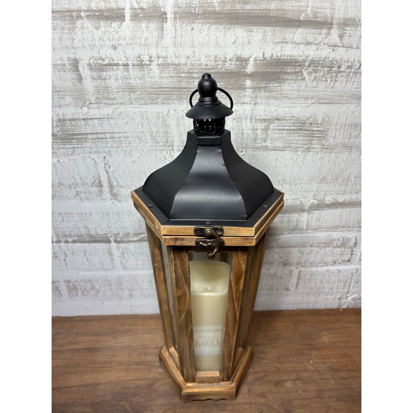 Wooden Lantern Candle Holder