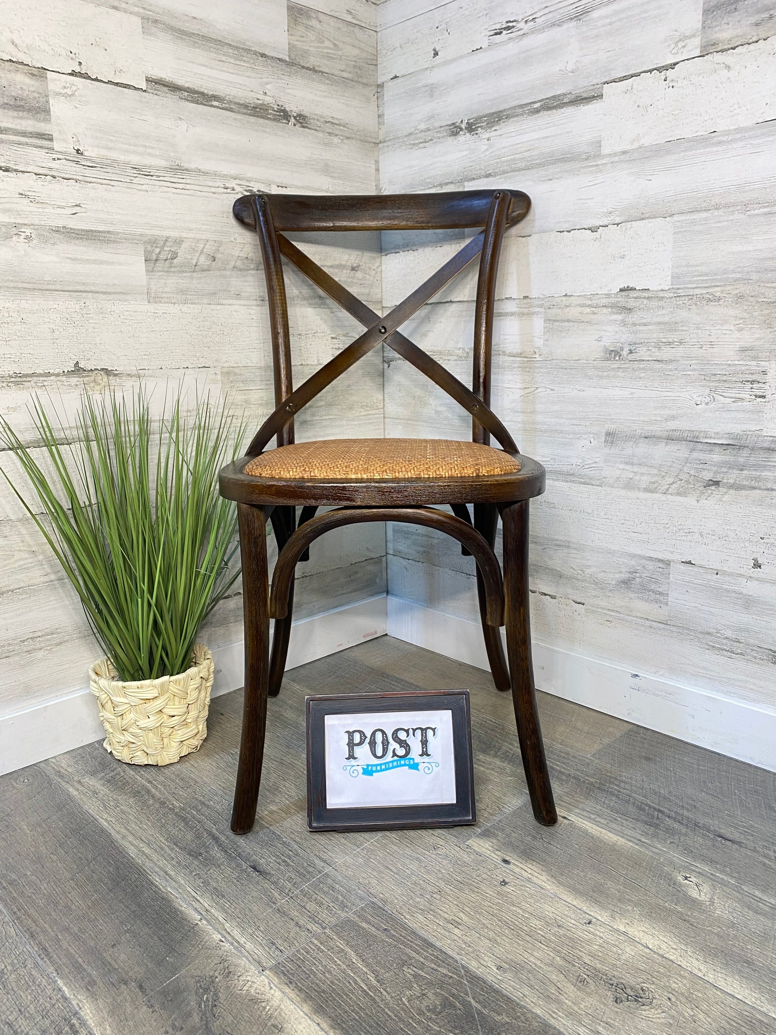 Rustic Cross Back Chair