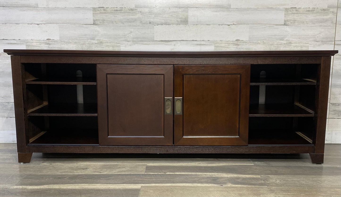 Dark Wood Tv Stand #2