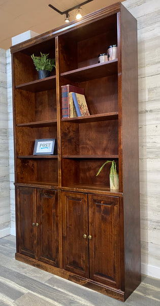 Large Wood Bookshelf Unit