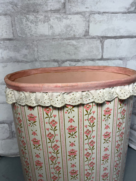 Vintage Floral Harvell Waste Basket