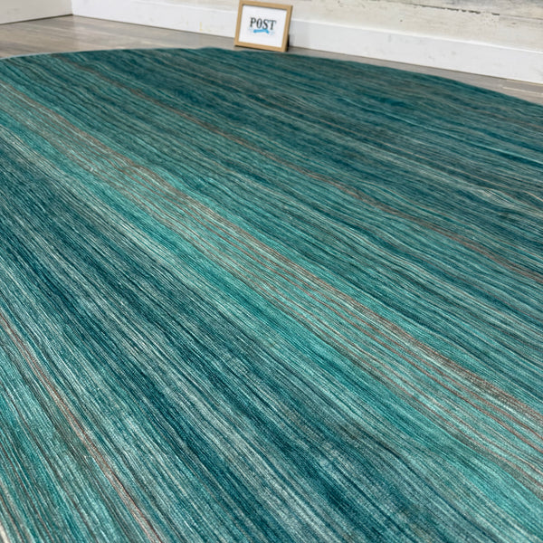 Ruggable Washable Area Rug Round Teal 6’