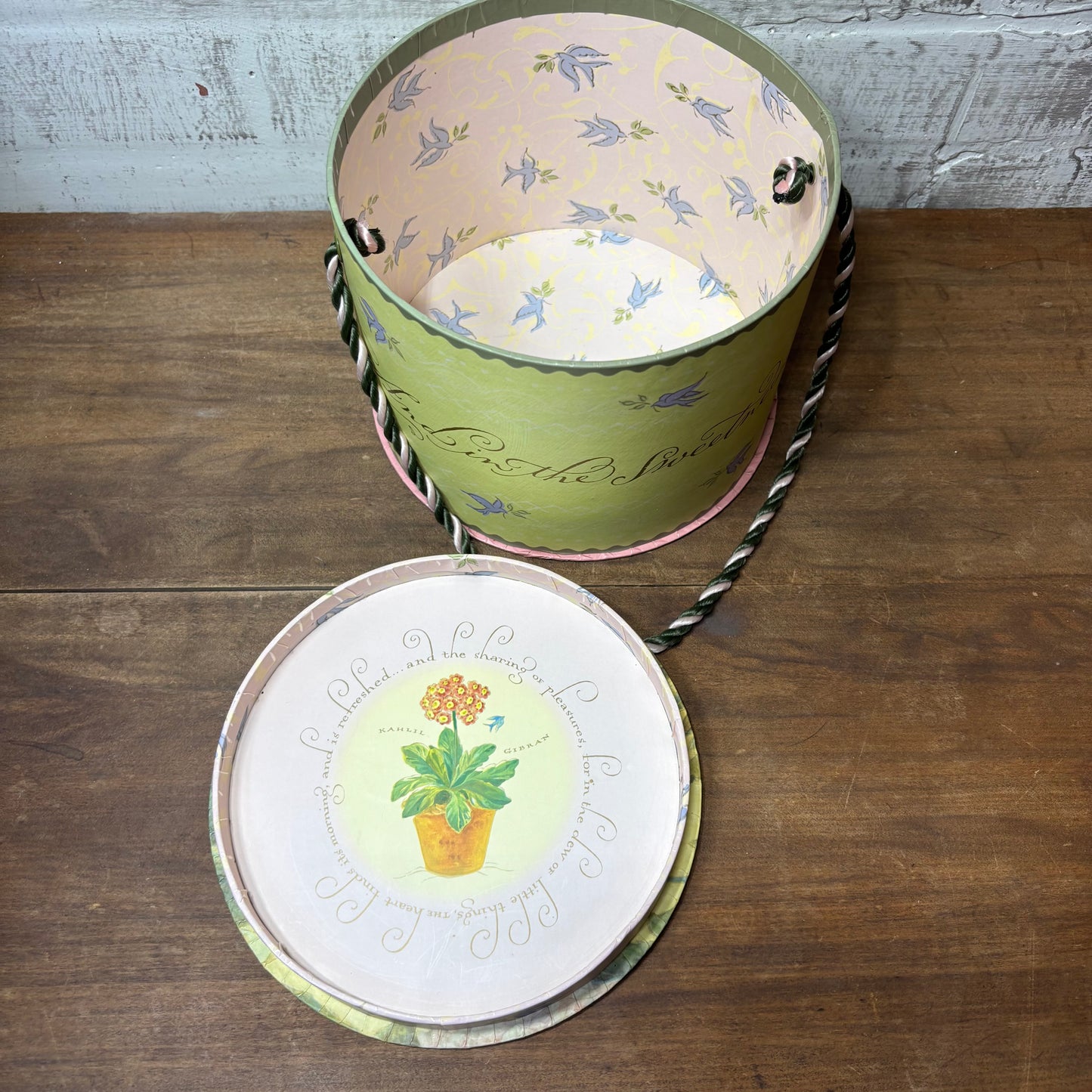 Brenda Walton Floral Decorative Circular Keepsake Box