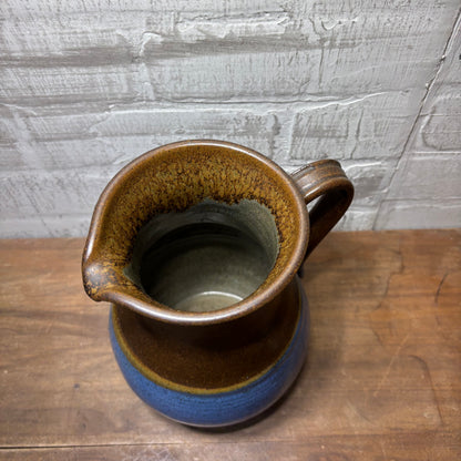 Blue Stoneware Pitcher