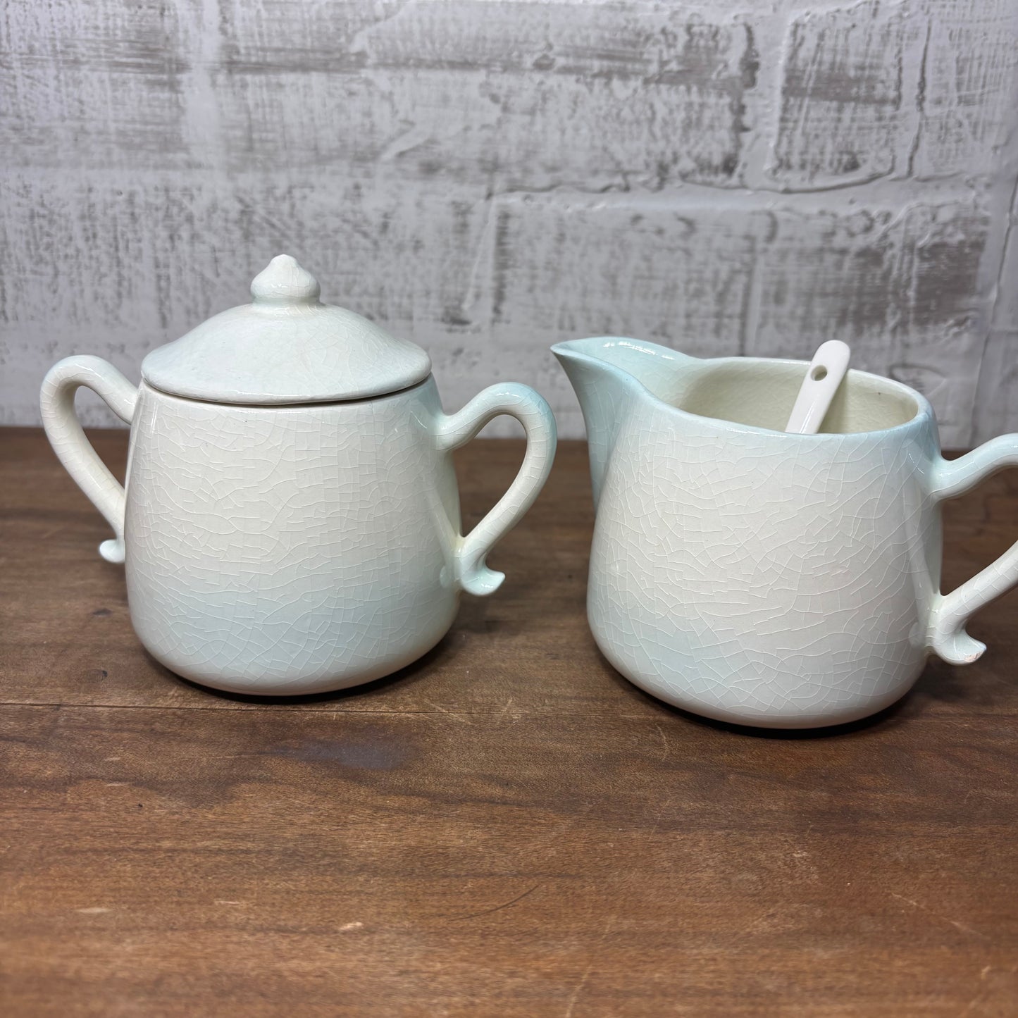 Vintage Ceramic Creamer And Sugar Jar
