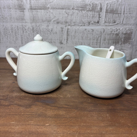 Vintage Ceramic Creamer And Sugar Jar