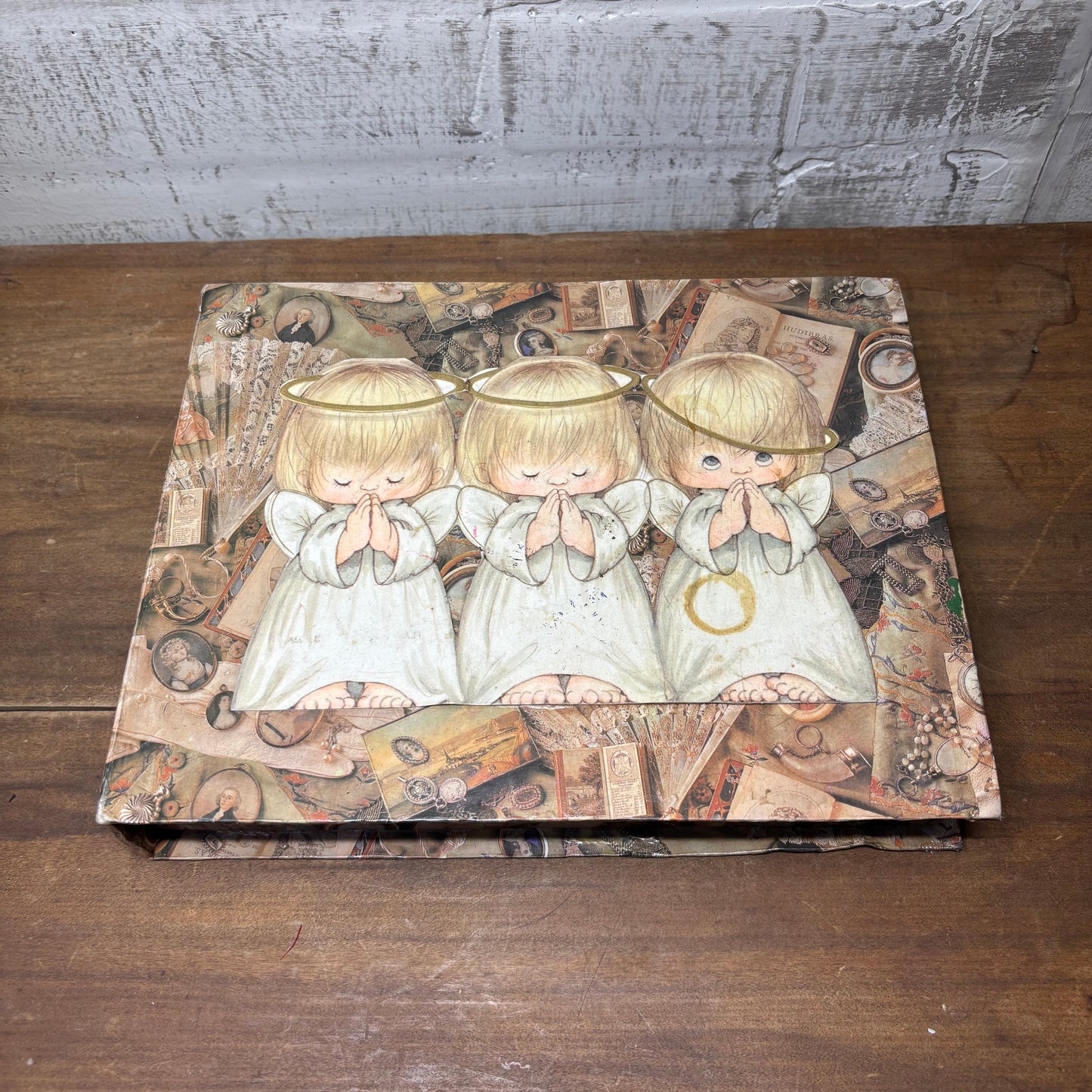 Vintage Angel Cherub Storage Box