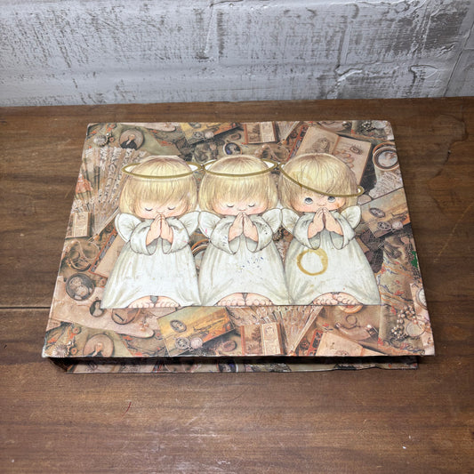 Vintage Angel Cherub Storage Box