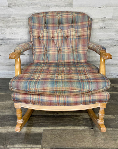 Plaid Rocking Chair Sam Moore