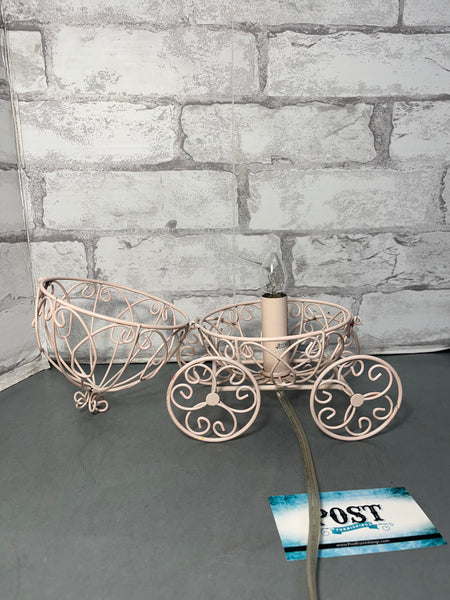 Pink Princess Carriage Lamp