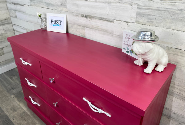 Hot Pink Barbie Dresser