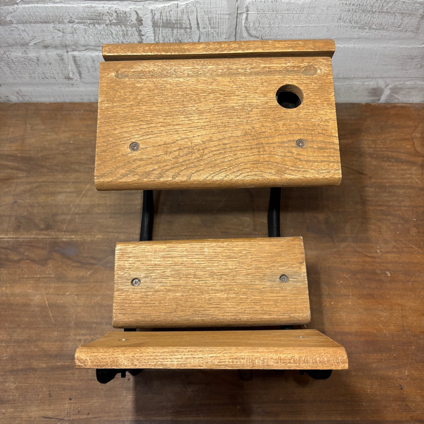 Wrought Iron And Wood Doll Desk