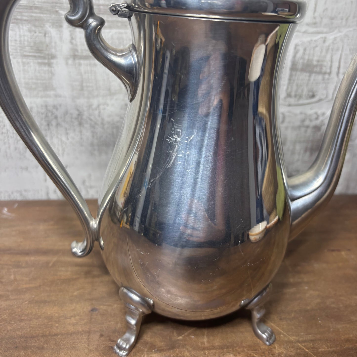 Vintage Silver-Plated Footed coffee/ Tea Pot