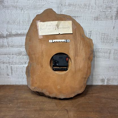 Live Edge Wooden Wall Clock