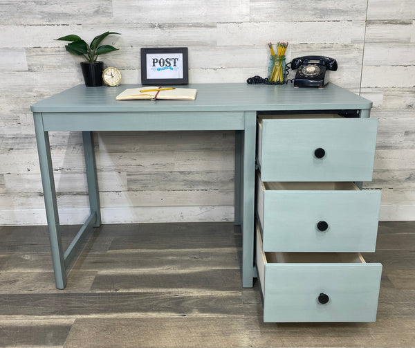 Blue Gray Modern Desk