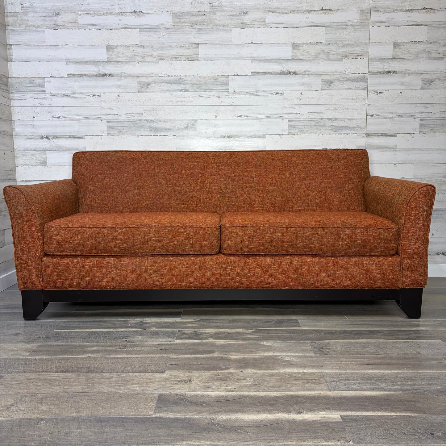 Modern Orange Stanton Sofa Couch