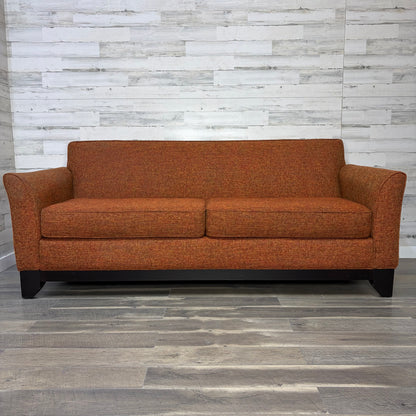 Modern Orange Stanton Sofa Couch