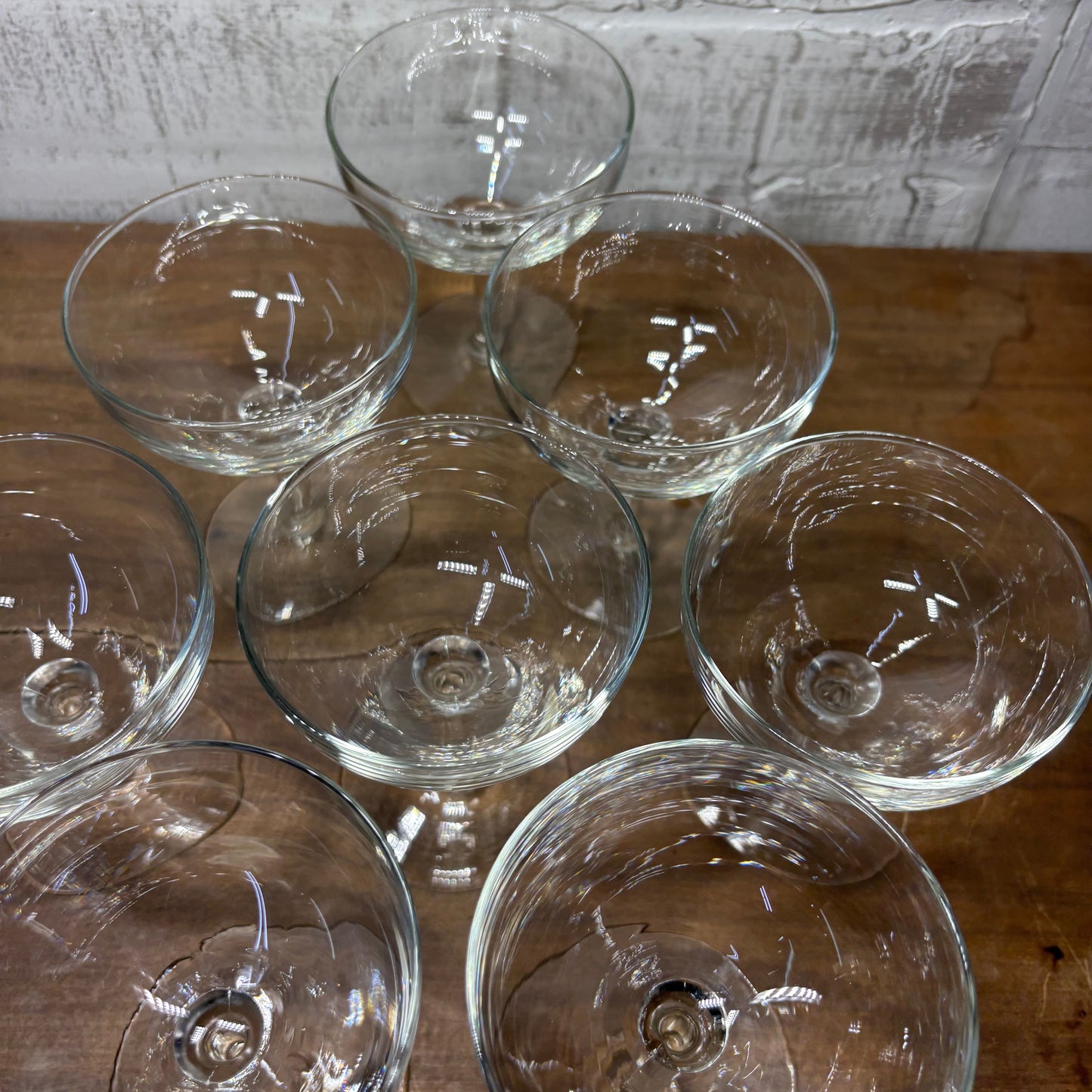 Vintage Champagne Glasses Set Of 8