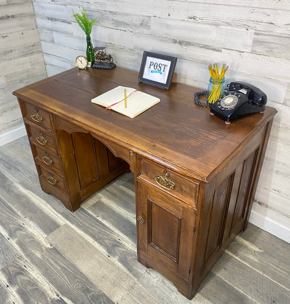 Antique Solid Wood Writing Desk