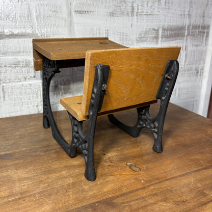 Wrought Iron And Wood Doll Desk
