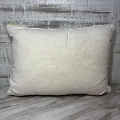 Wool Dot Geometric Pattern Textured Throw Pillow