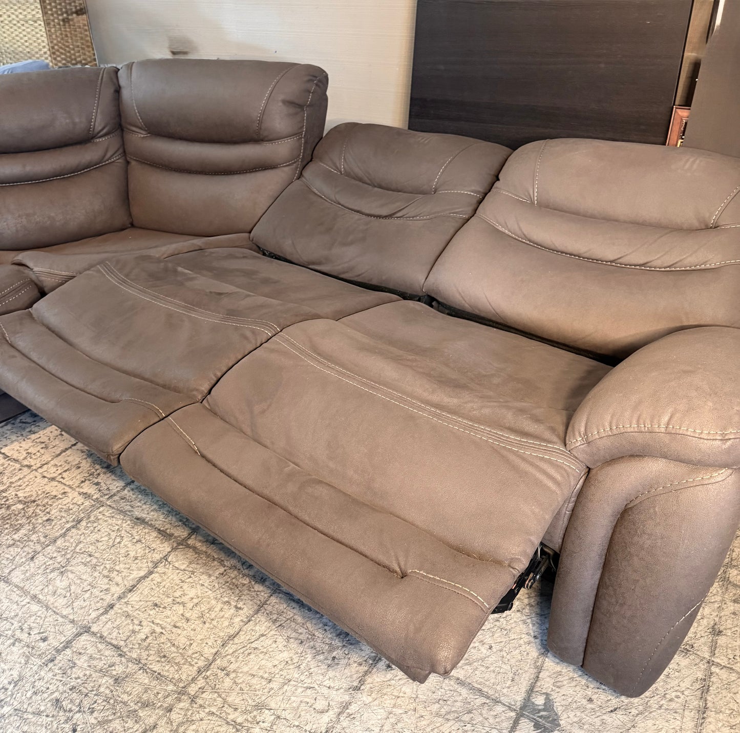 6pc Power Reclining Sectional Couch