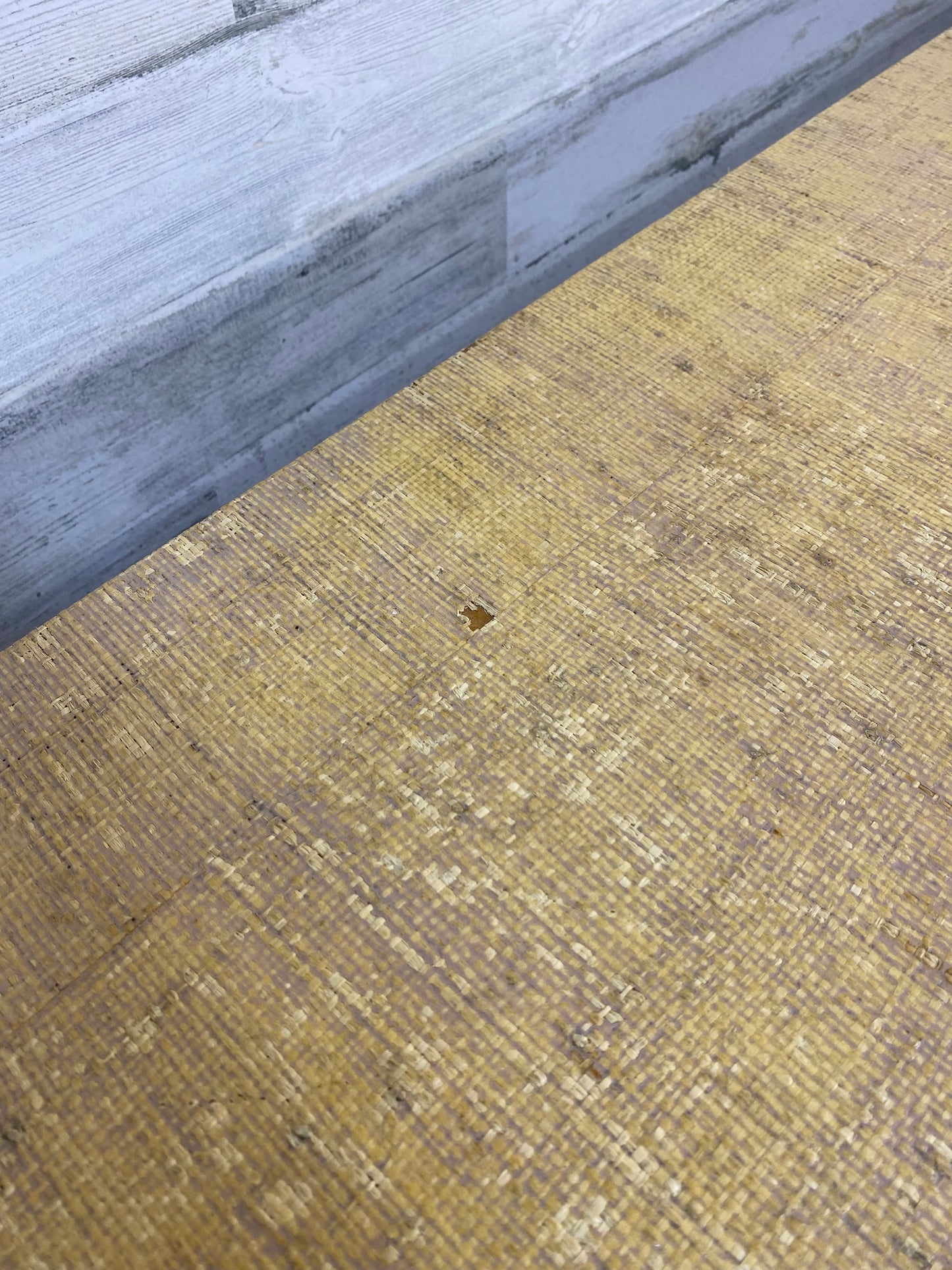 Mid Century Modern Grass Cloth Dining Table