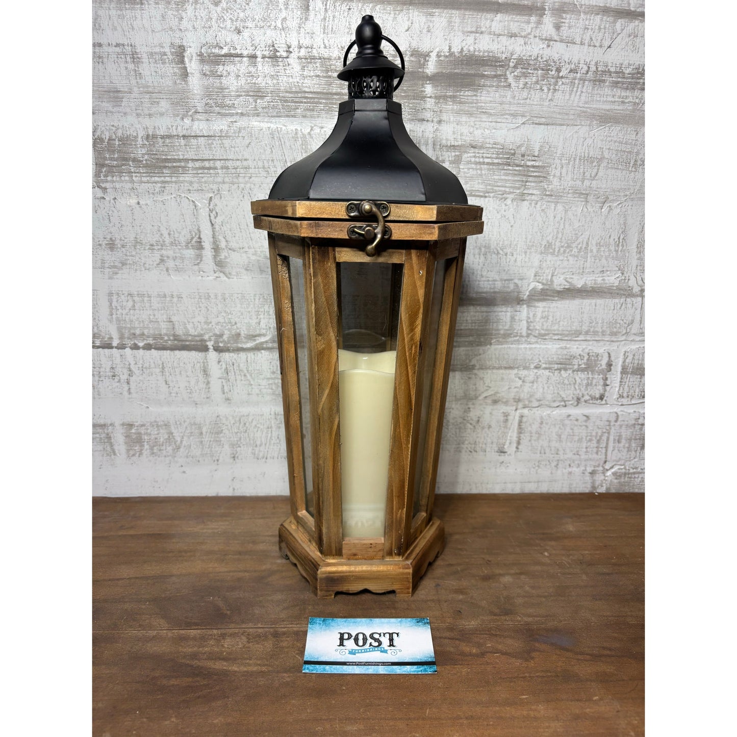 Wooden Lantern Candle Holder