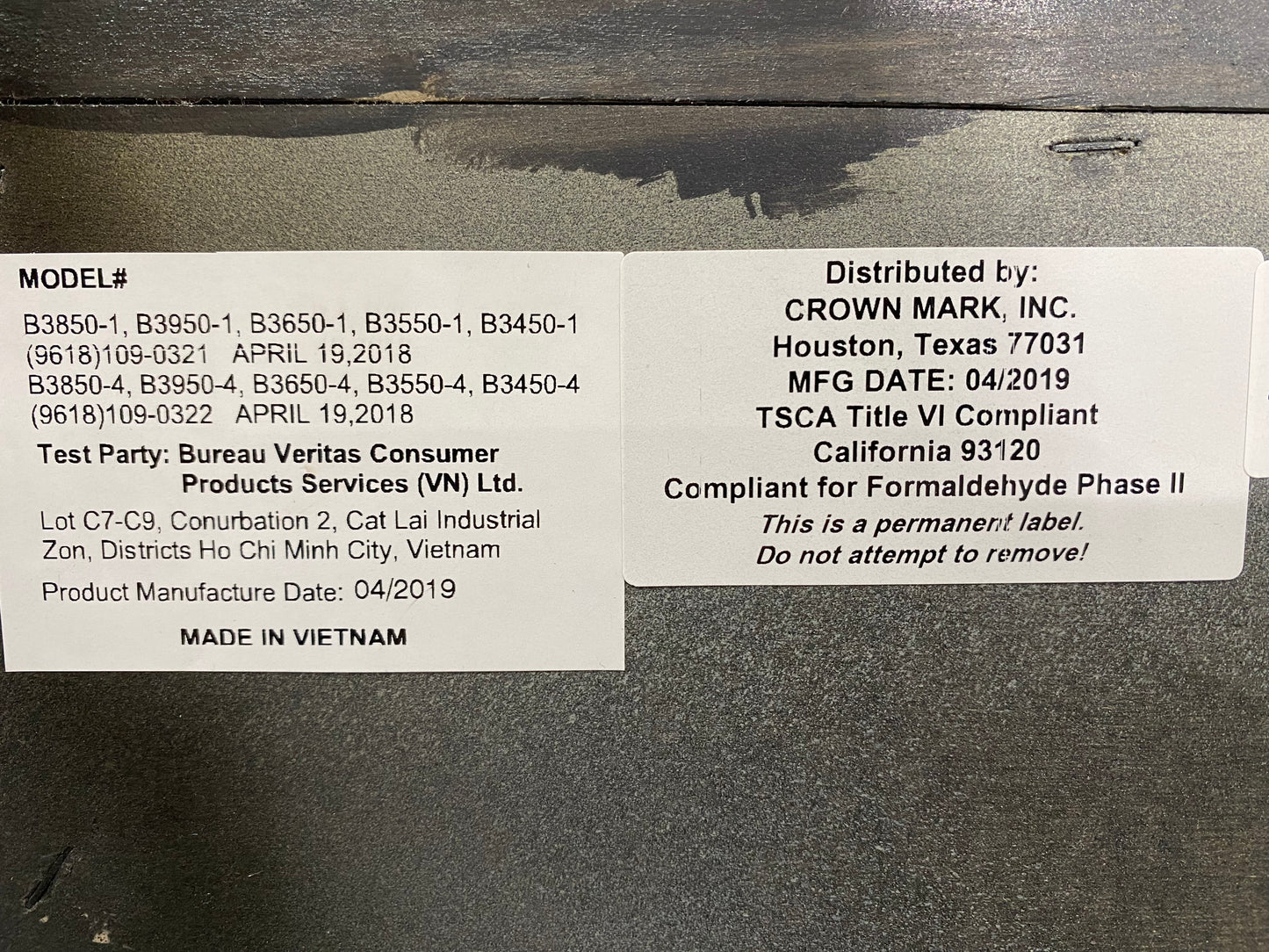 Gray 6 Drawer Dresser