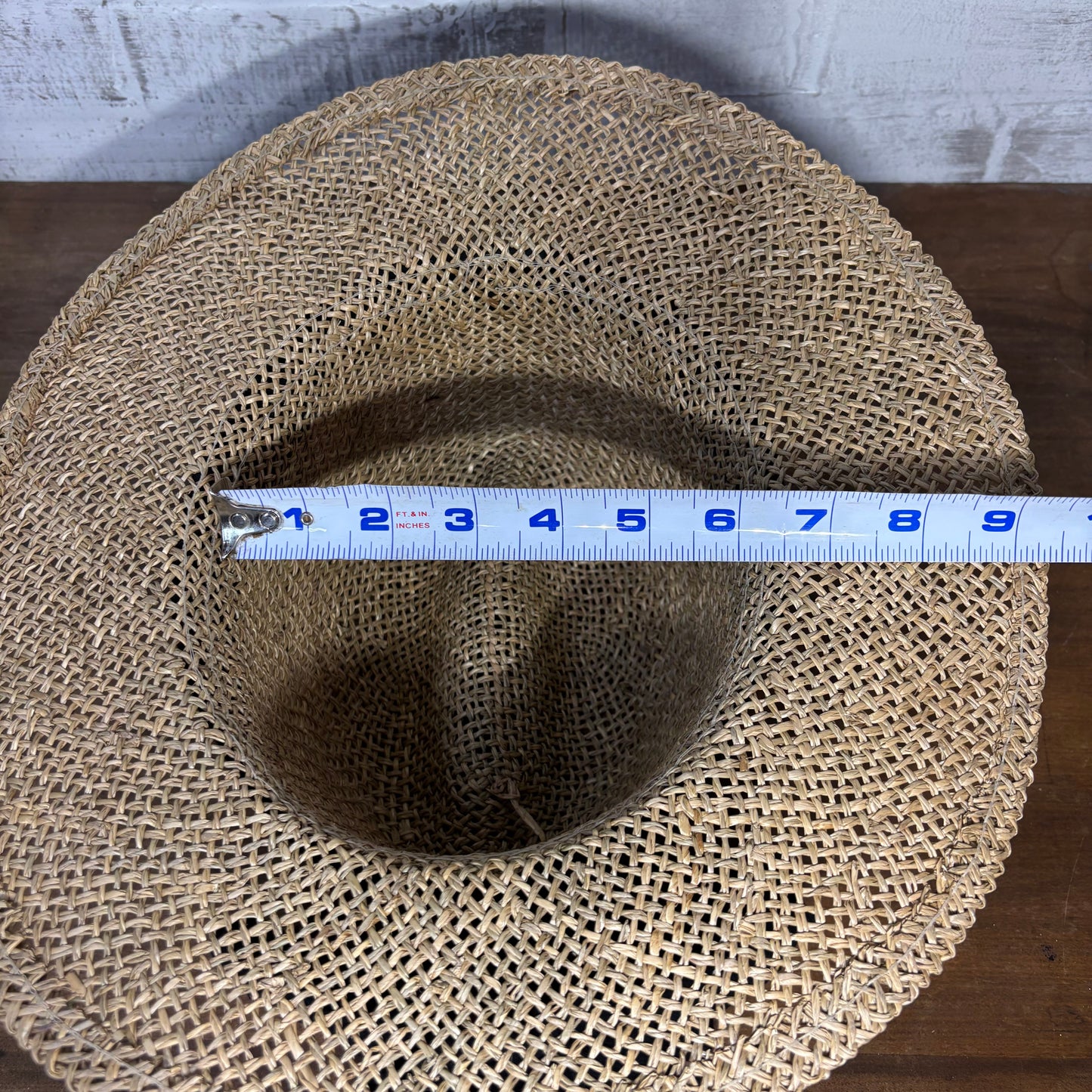 Straw Sun Hat W/ Black Ribbon