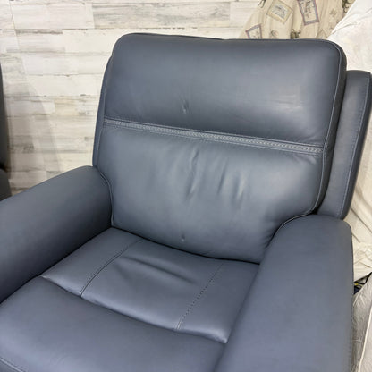 Leather Flexsteel “Sawyer” Power Reclining Sofa & Chair Set