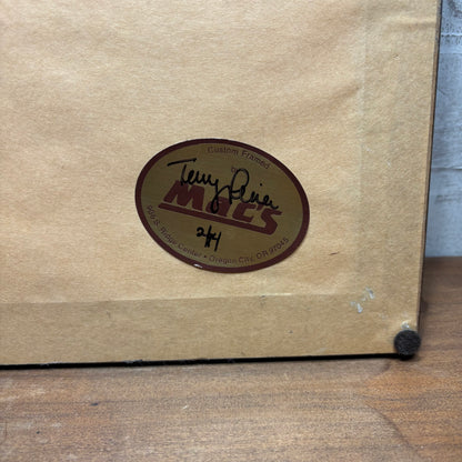 Black And White Framed Covered Wagon Picture