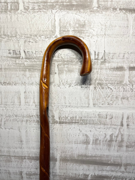 Hand Carved Wooden Cane
