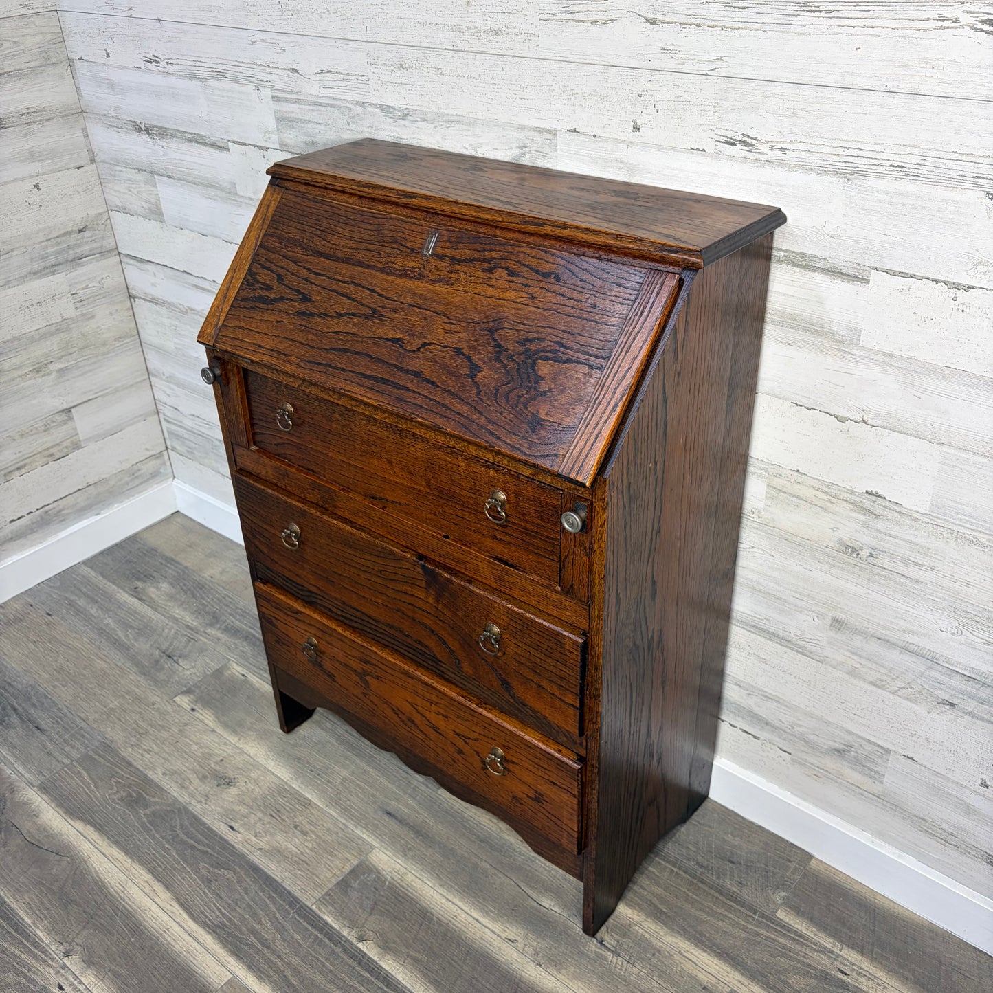 Antique Oak Secretary Desk