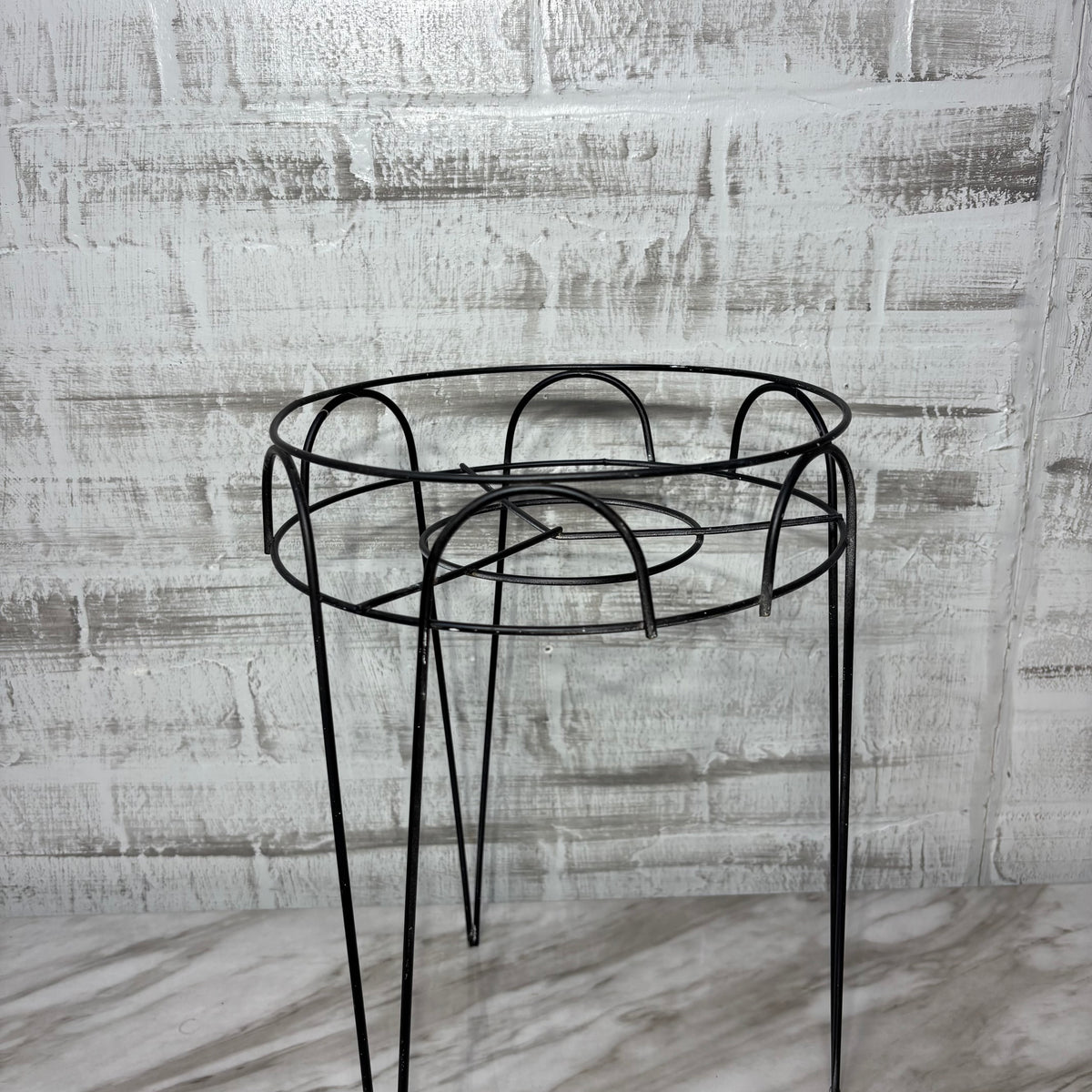 Black Metal Tall Plant Stand