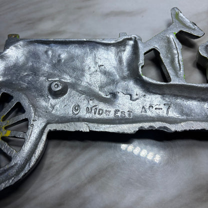 Vintage Midwest Green Aluminum Old Fashioned Car