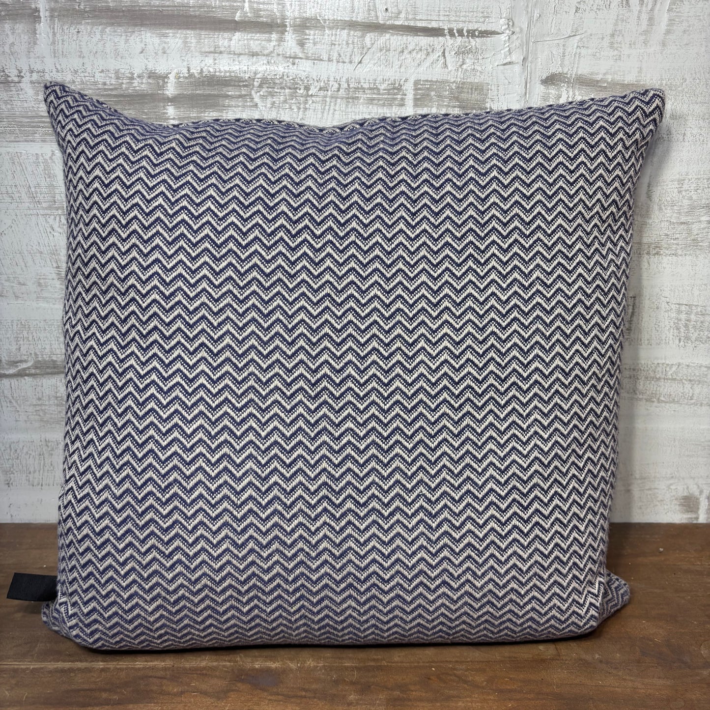 Navy Chevron Throw Pillow