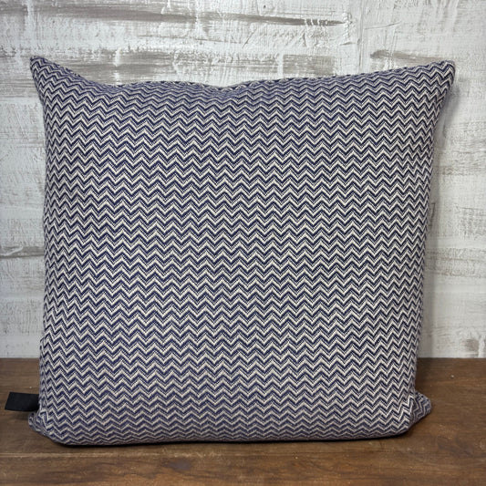 Navy Chevron Throw Pillow