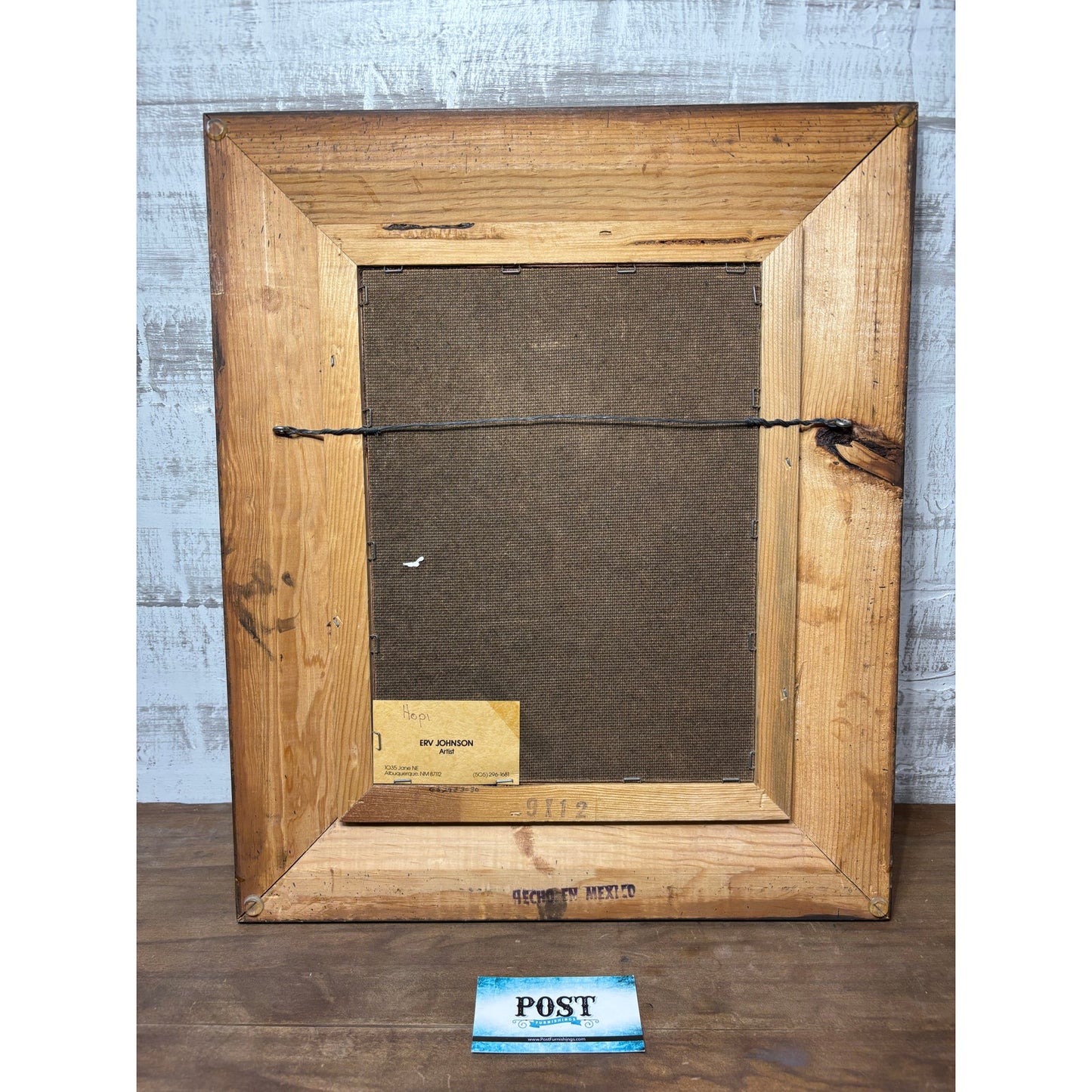 Erv Johnson Hopi Acoma Pottery Acrylic Painting Set Aztec Tribal