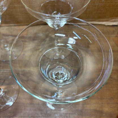 Vintage Handblown Margarita Glasses Set Of 4