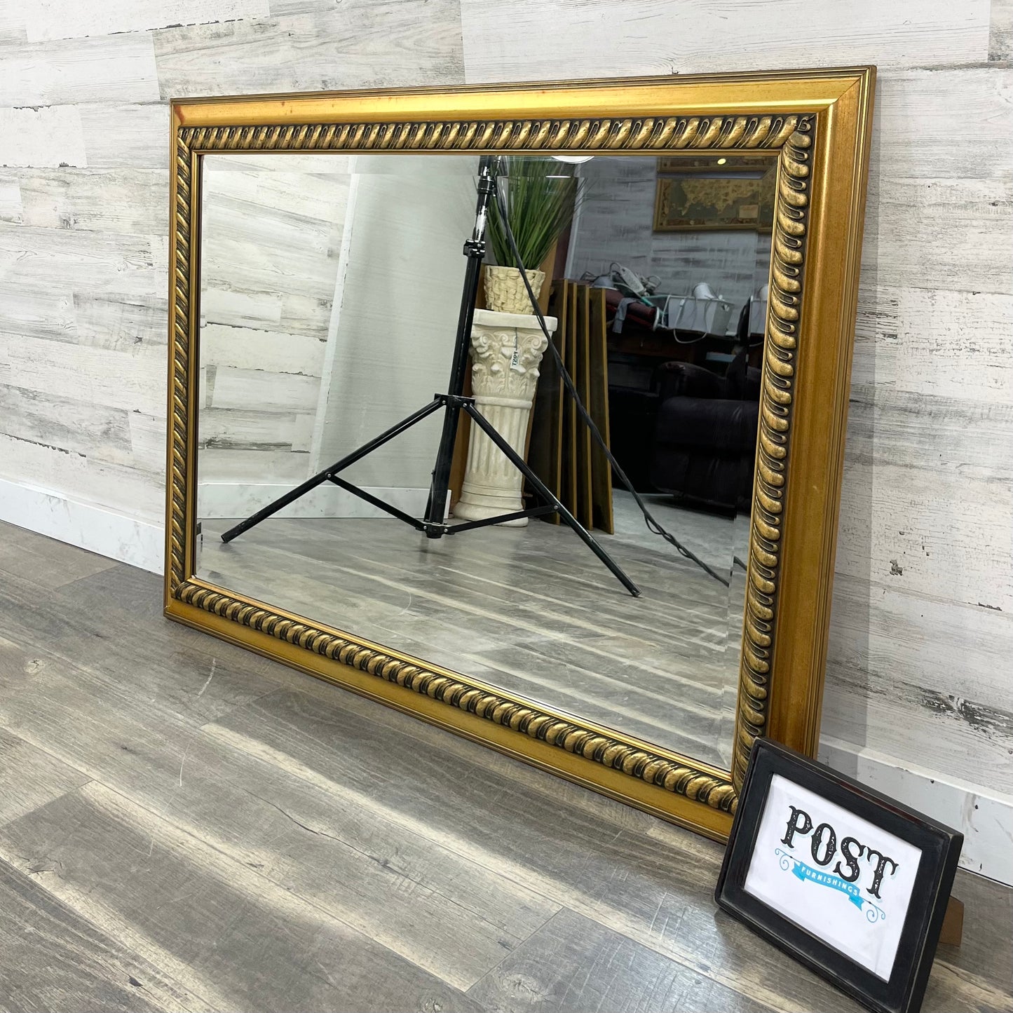 Large Gold Frame Mirror